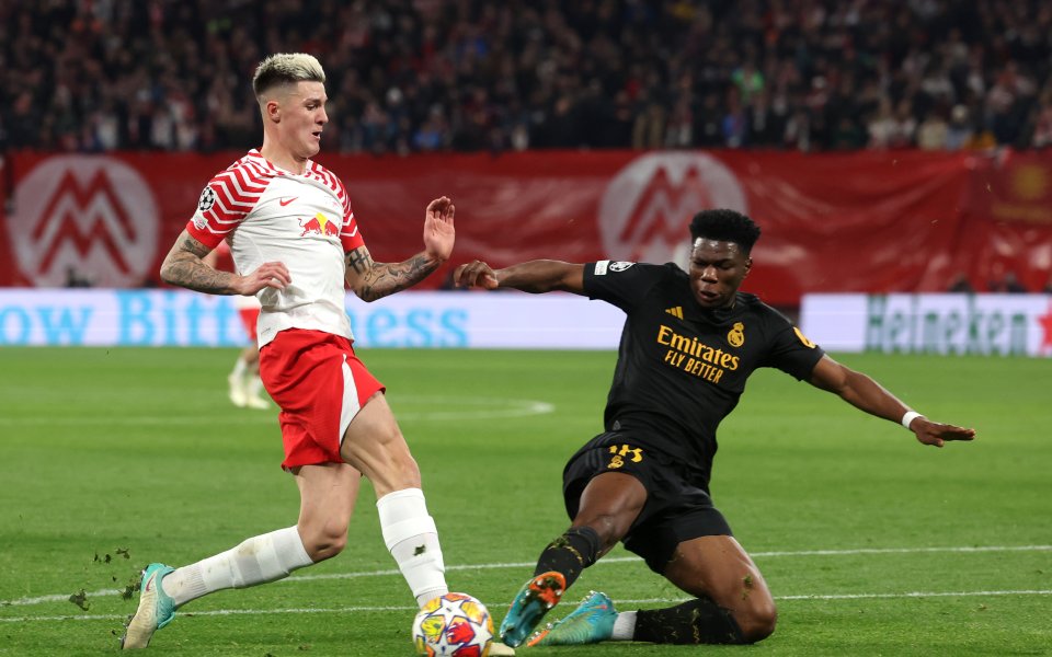 Отборите на РБ Лайпциг и Реал Мадрид играят при резултат