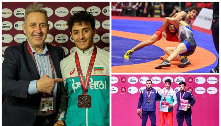 Спорт - Генералният секретар на БОК и шеф на комисия в борбата Белчо Горанов първи поздрави Едмонд за бронза