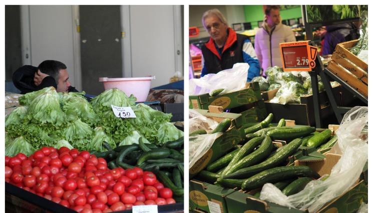 зеленчуци - ОТ СТАРТА НА ПРОТЕСТА: Краставицата с два лева нагоре!