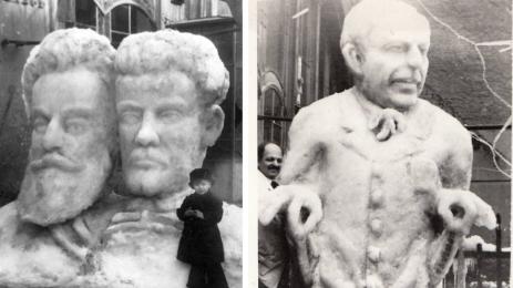 Бюстовете на Левски и Ботев