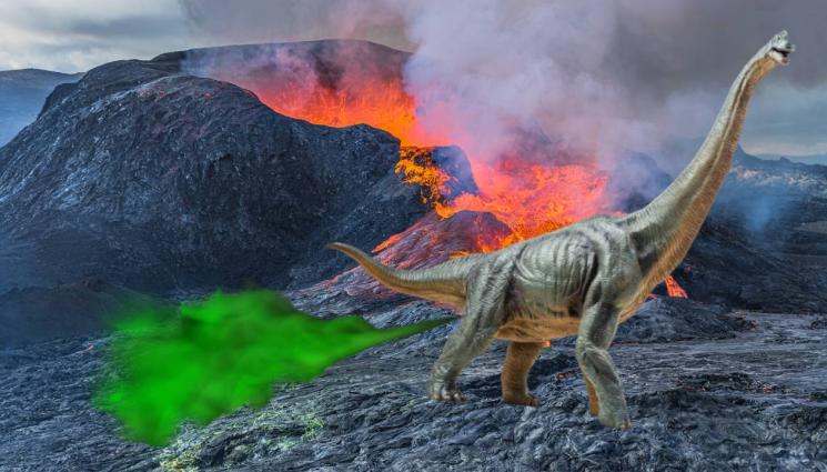 динозаври - СМРАДЛИВА ТЕОРИЯ: Бруталното пръцкане на динозаврите довело до собствената им гибел!