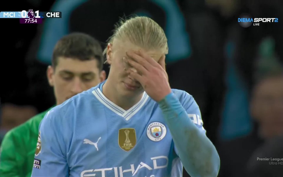 В 78-а минута на двубоя между Манчестър Сити и Челси