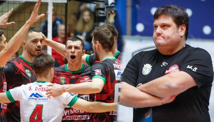 Мартин Стоев Нефтохимик - Бургаско преследване: Волейболният шампион Нефтохимик диша във врата на съгражданите от Дея спорт