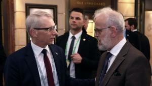 Министър председателят акад Николай Денков разговаря със служебния премиер на Северна