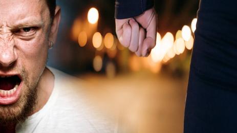 агресивен мъж