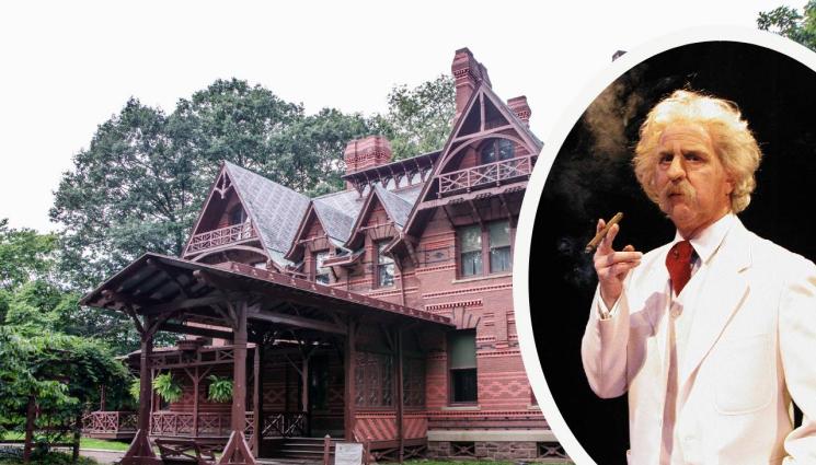 Домът на Марк Твен в Хартфор сега е музей с - Призрак дими из дома на Марк Твен