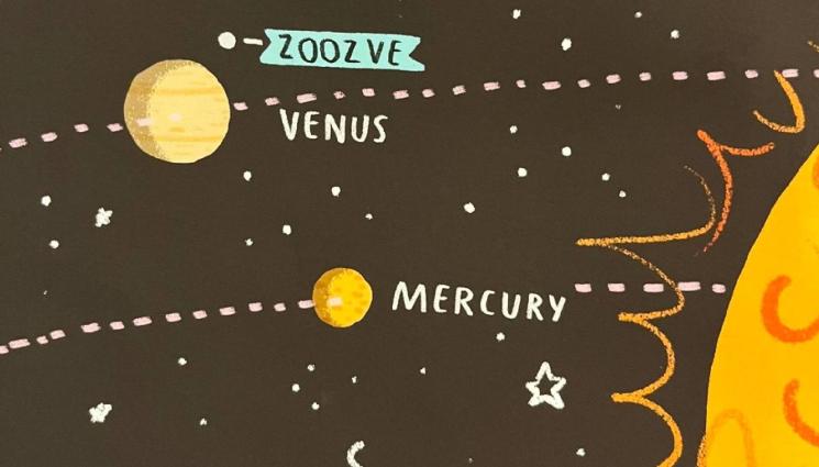 Зузве - МАГ ЗОДИАК: Земята подари спътник на Венера