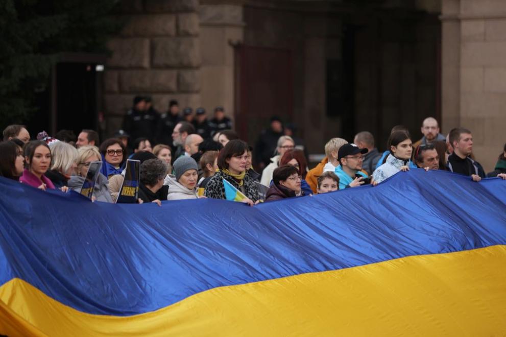 В столицата започна шествие под наслов Украйна: Две години борба