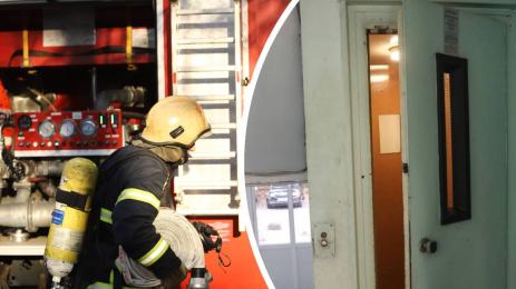 пожарникари асансьор