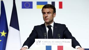 Френският президент Еманюел Макрон заяви че изпращането на западни сухопътни