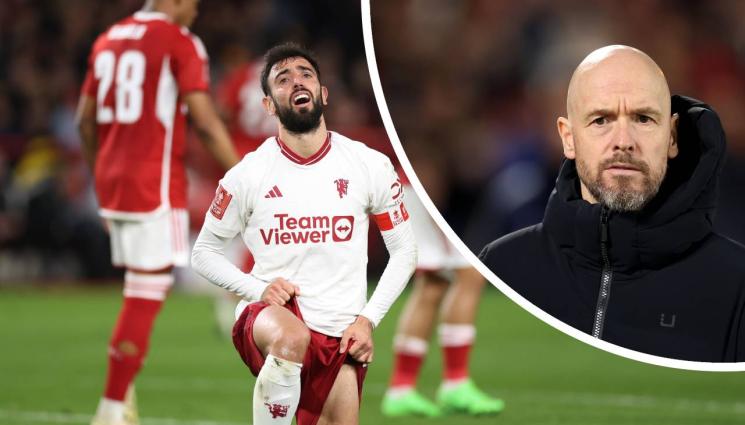 Бруно Фернандеш Ерик тен Хаг - Звездата на Юнайтед със сериозна контузия, Тен Хаг побесня