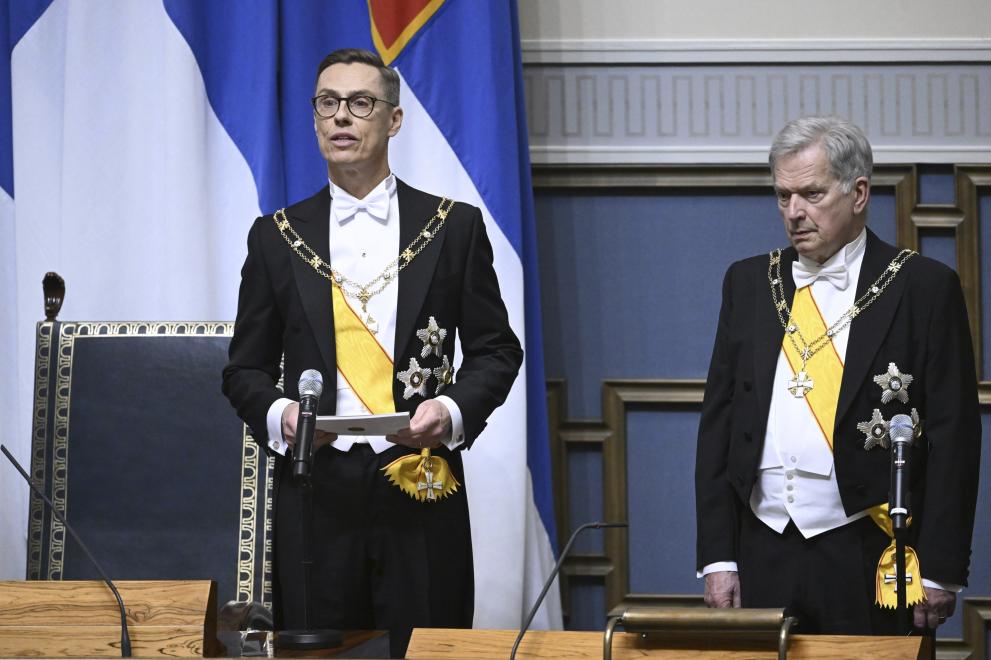 Александер Стуб встъпи днес в длъжността президент на Финландия, предаде