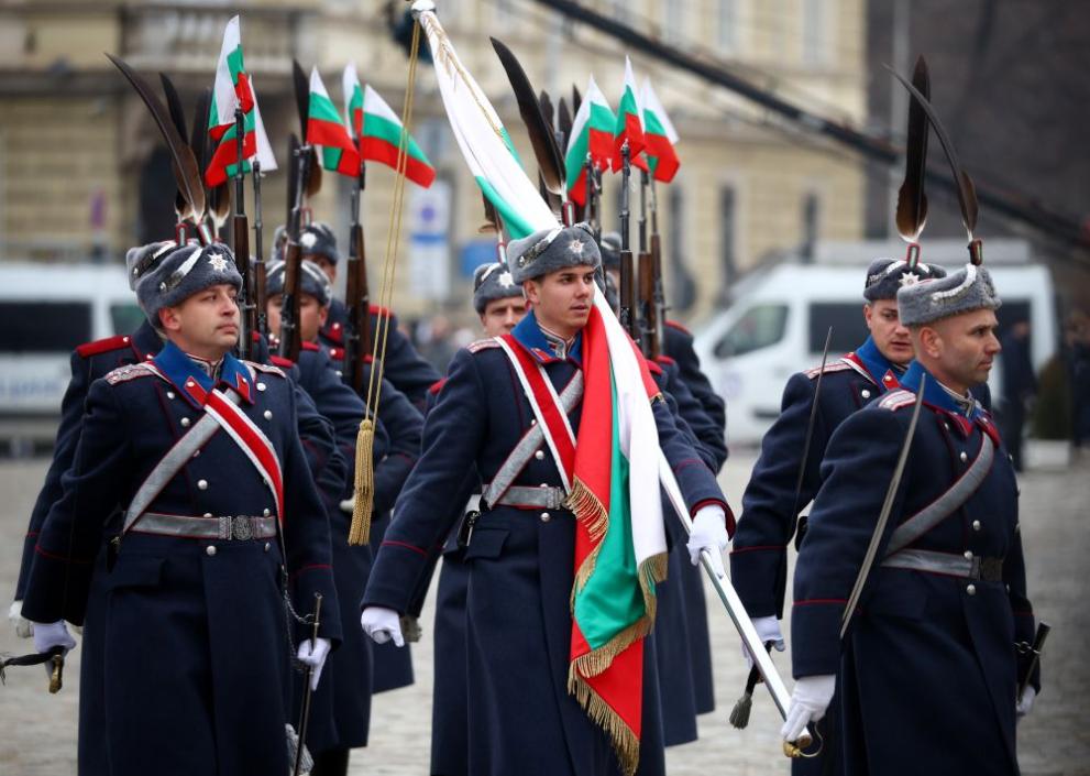 Пред Паметника а Незнайния воин в центъра на София започна