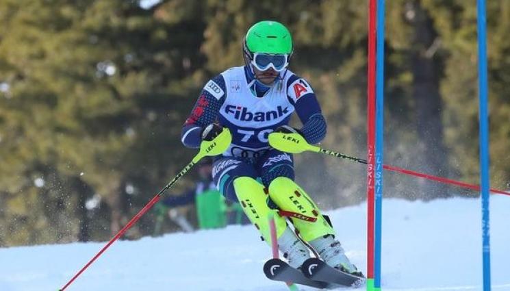 Калин Златков - Двоен български подиум в слалом на ФИС в Италия