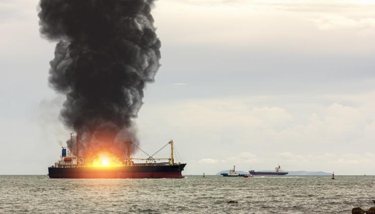 взрив кораб