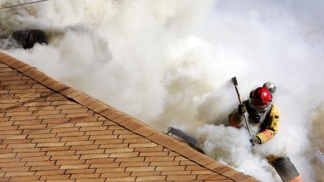 пожар покрив