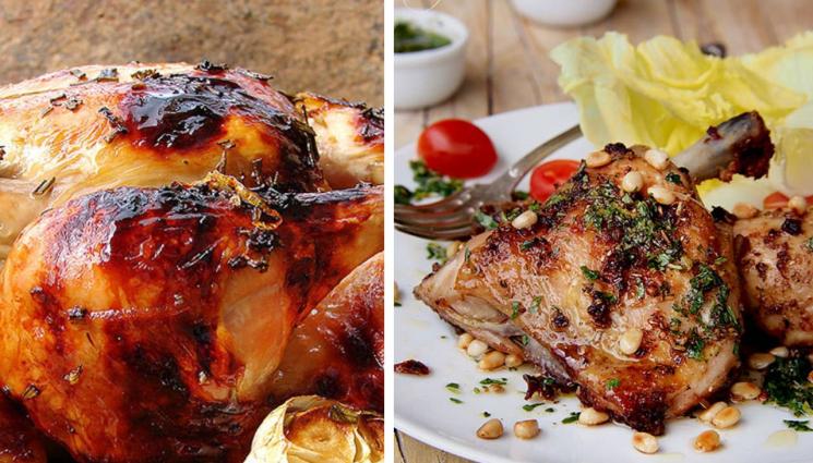 пиле - ИЗКУШЕНИЯ С ЙОЛИ: Пиле за Месни заговезни – Лимоново-медено, ароматно или с бадеми и гъби