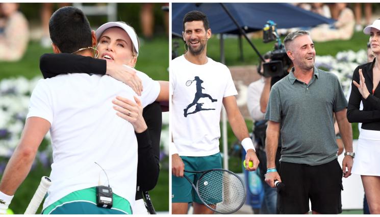 Новак Джокович - Джокович изпотен от холивудска звезда