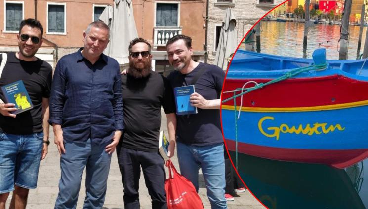 Георги Господинов - Венеция полудя по Георги Господинов, кръстиха лодка на негов герой!