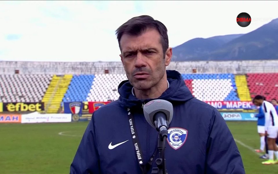 Наставникът на Спартак Варна – Росен Кирилов, бе видимо разочарован