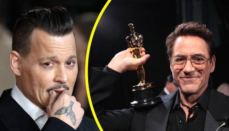 джони деп робърт дауни джуниър - СЪТВОРИ ГАФЧЕ: Джони Деп поздрави Робърт Дауни Джуниър с фалшива снимка, свали я веднага (СНИМКИ)