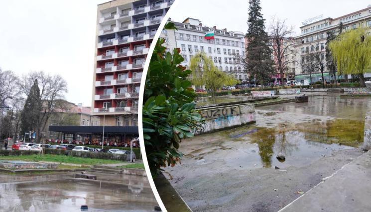 водно огледало хотел Рила - ДОЖИВЯХМЕ: Ремонтират водното огледала пред хотел “Рила”!