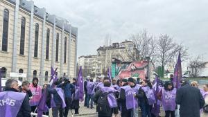 протест метро служители