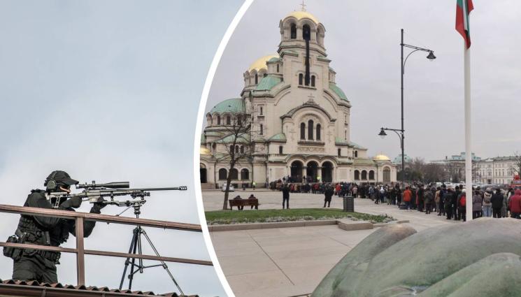 снайперисти Александър Невски - ДЕБНАТ ПО ПОКРИВИТЕ: Снайперисти от „Ал. Невски“ до „Света Неделя“ за погребението на патриарха!