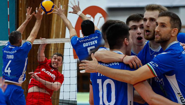 ЦСКА Левски - ЛЕВСКИ БИЕ ЦСКА 3 ОТ 3: Волейболистите на „сините“ отпуснаха 2 гейма на вечния съперник