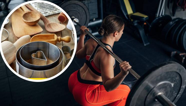 вдигане на тежести - Фен с пикантна оферта към секси щангистка