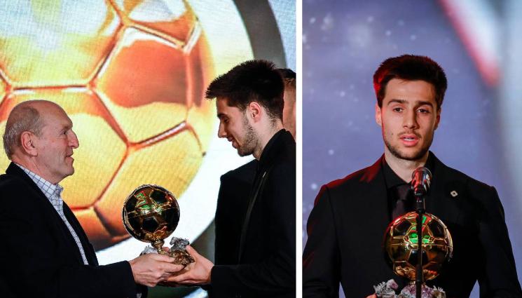 Илия Груев - Илия Груев дари обувки на млад талант от Марек