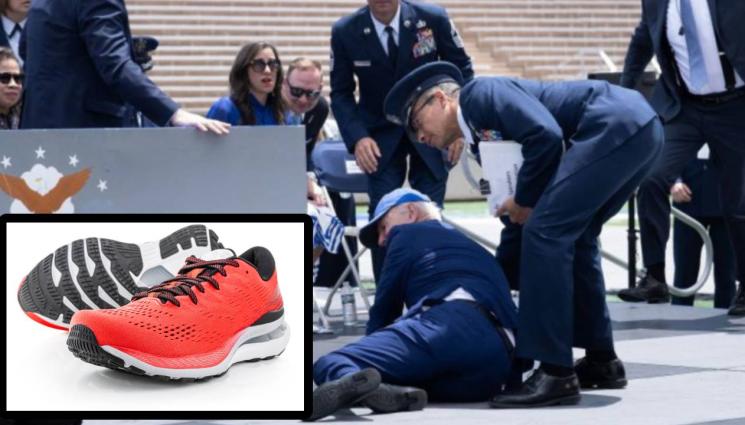 Байдън - ПОДСИГУРИ СЕ: Байдън се сдоби с обувки срещу падане (ВИДЕО)