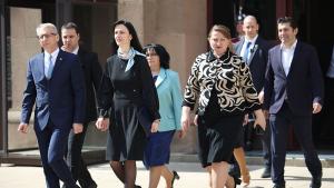 Кандидатът за министър председател на ГЕРБ СДС Мария Габриел върна реализиран мандата