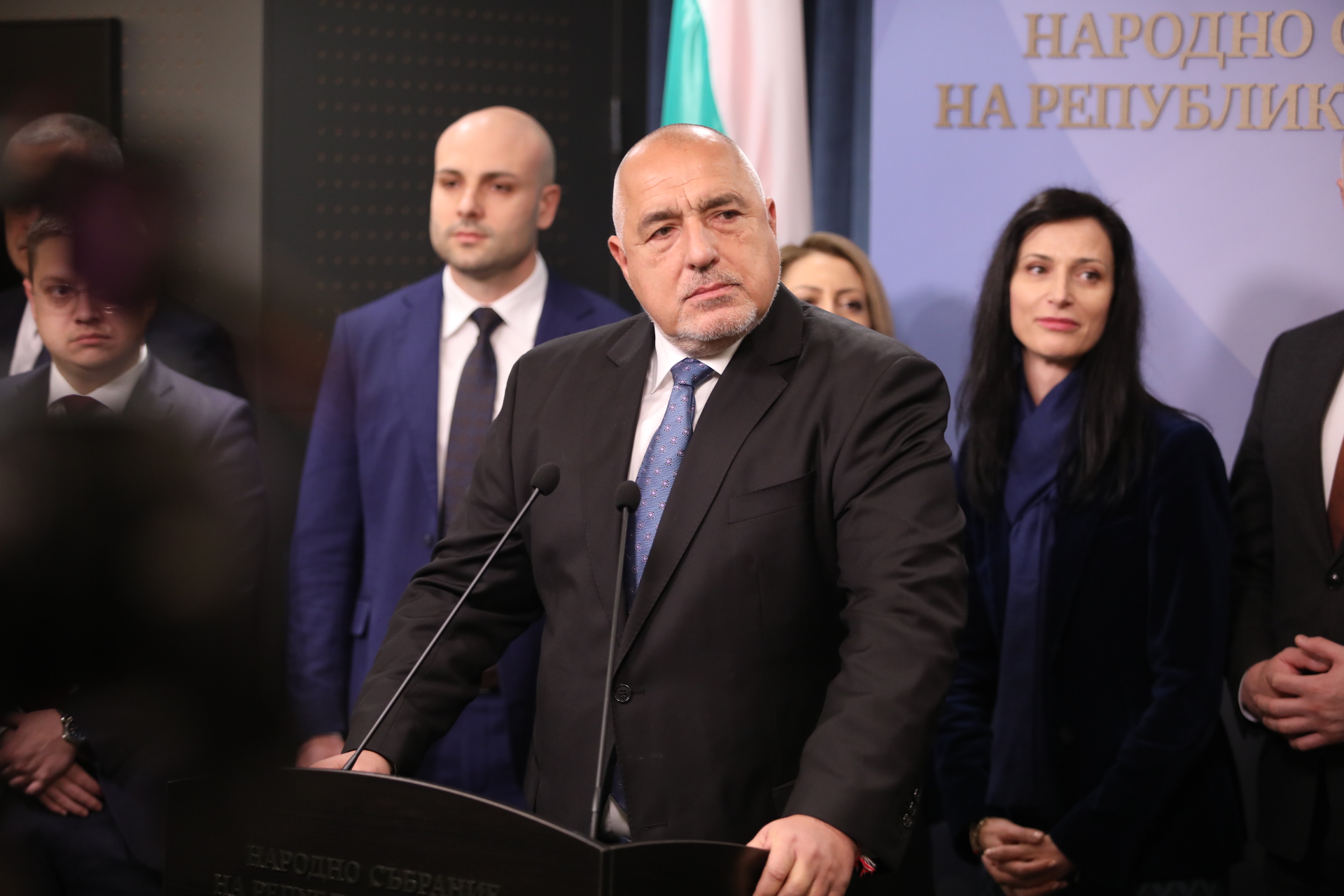 <p>ГЕРБ с извънреден брифинг в НС</p>