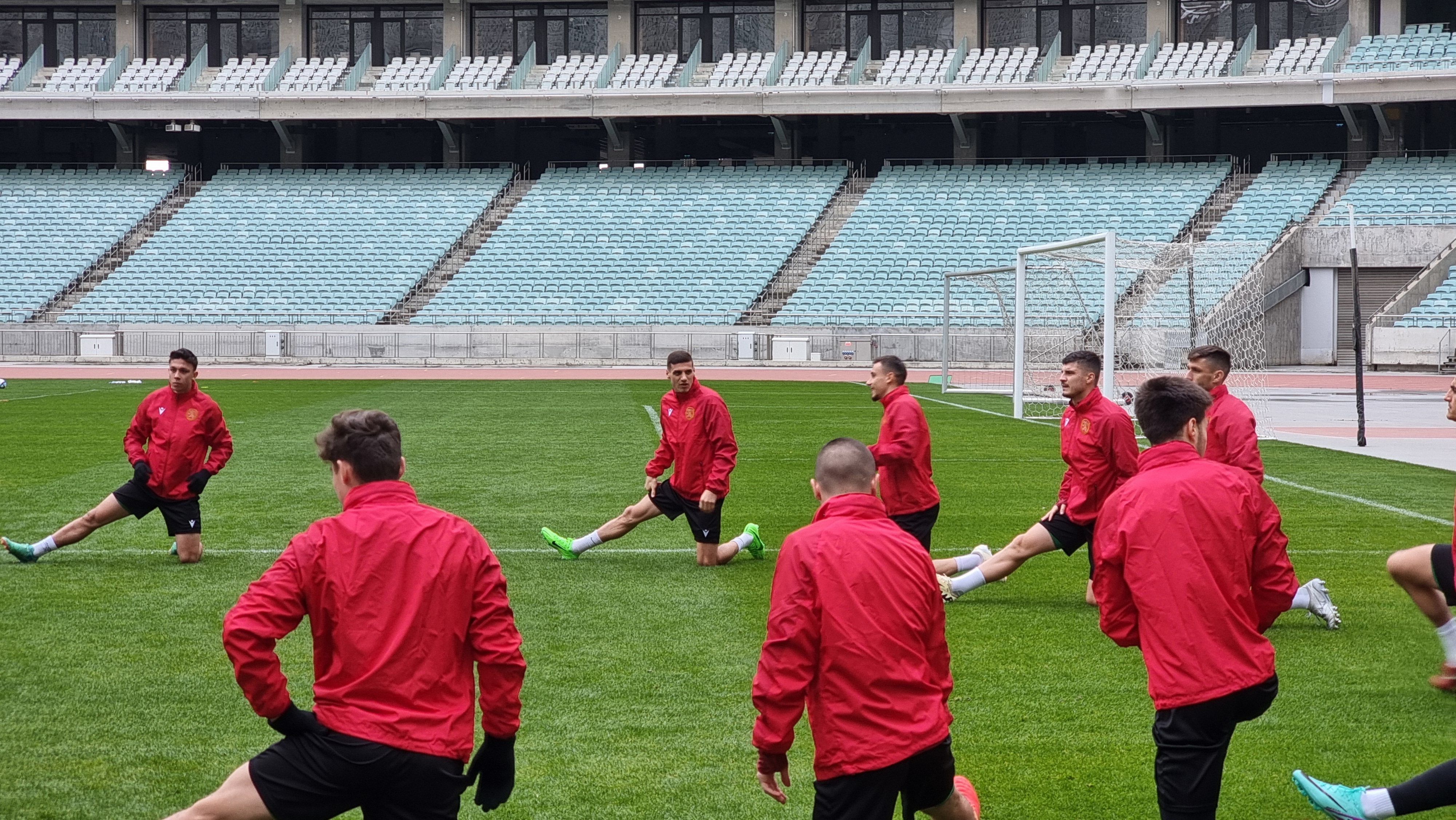 Баку Олимпийски стадион тренировка