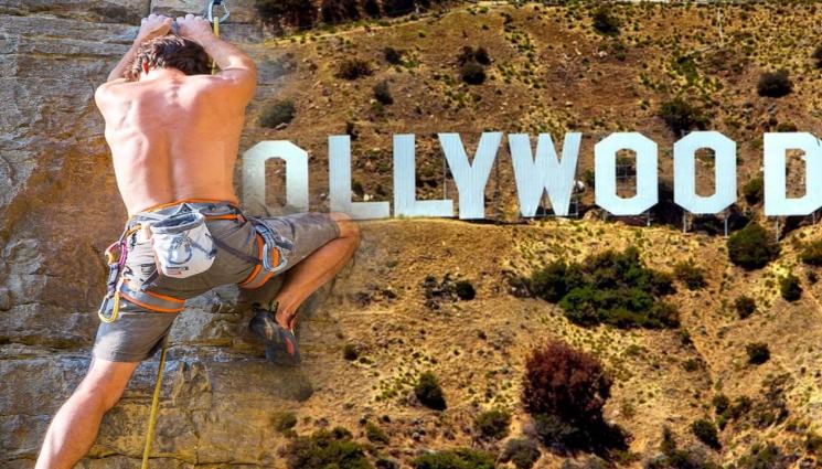 холивуд - ЕКШЪН: Спипаха прочута звезда да се катери по HOLLYWOOD! (СНИМКИ)