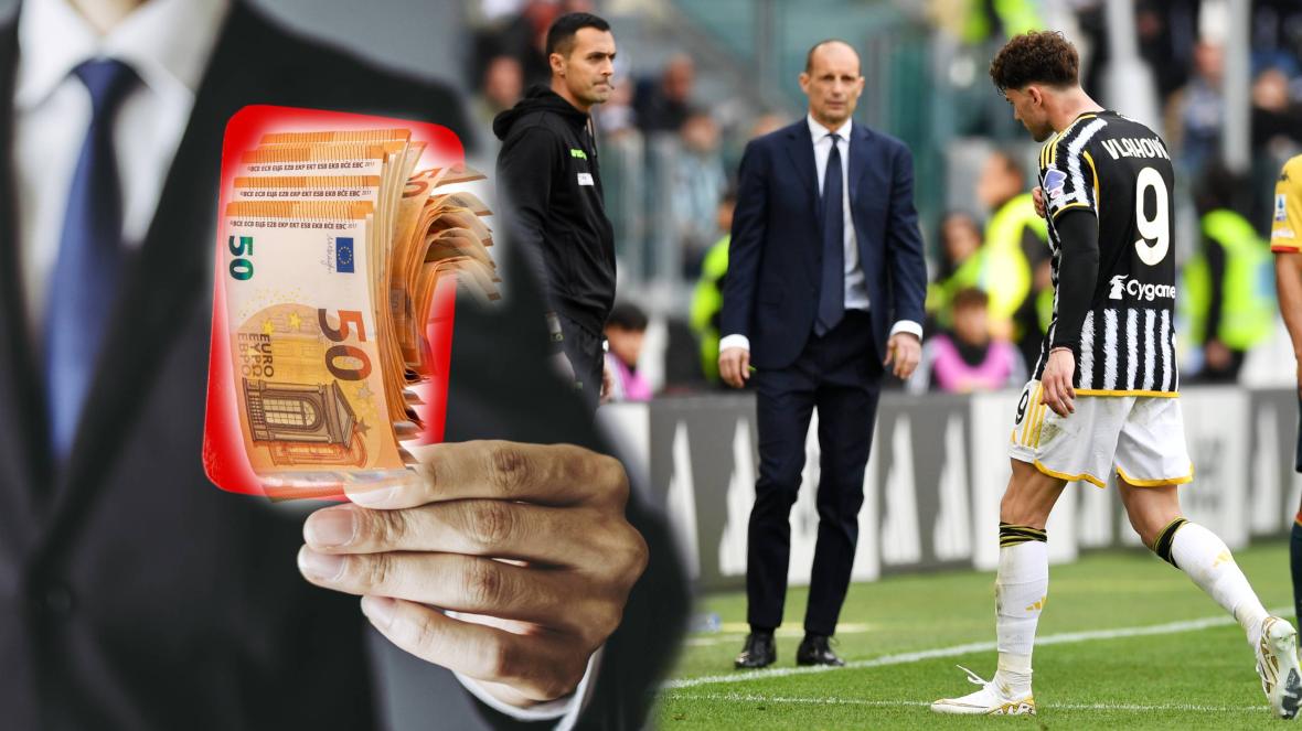 Влахович червен картон Ювентус