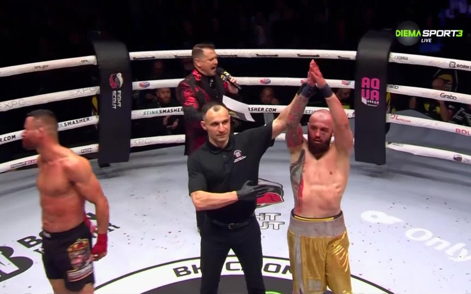 Шоуто в BKFC България продължи, след като Ангел Петков и