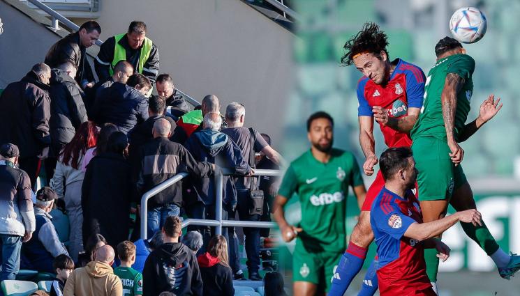 Лудогорец Стяуа контрола - Уплах в Разград: Медици свестяват фен на контрола на Лудогорец с втородивизионния Стяуа