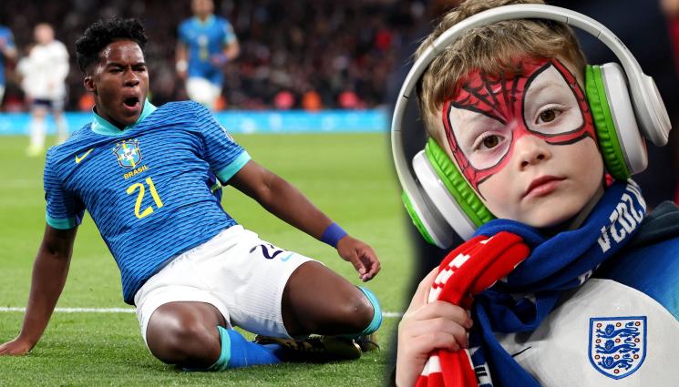 Ендрик Бразилия Англия - Контролно с отличен: 17-годишно бразилче приспа