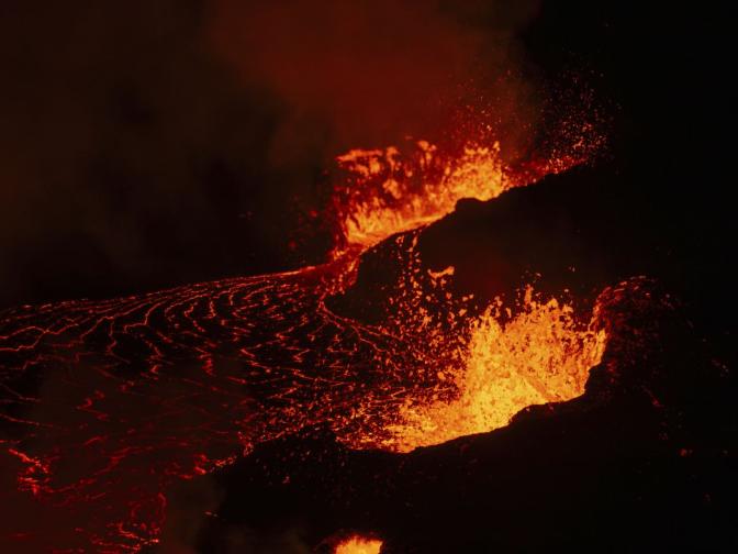 вулкан исландия