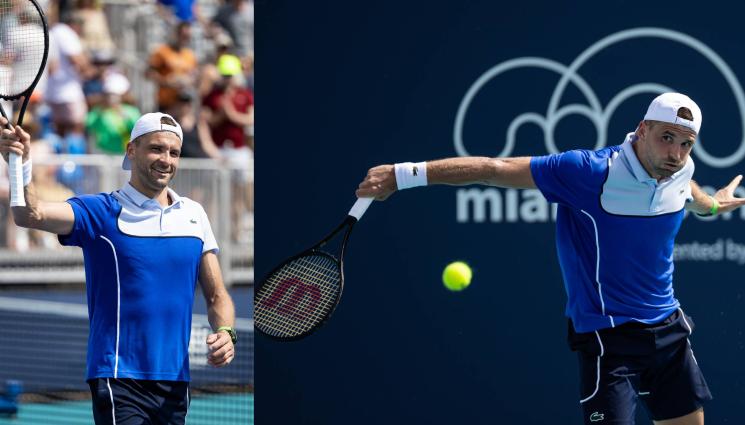 Димитров Маями - НАКАЗАТЕЛНА АКЦИЯ: Григор Димитров размаза германец в Маями за 46 минути