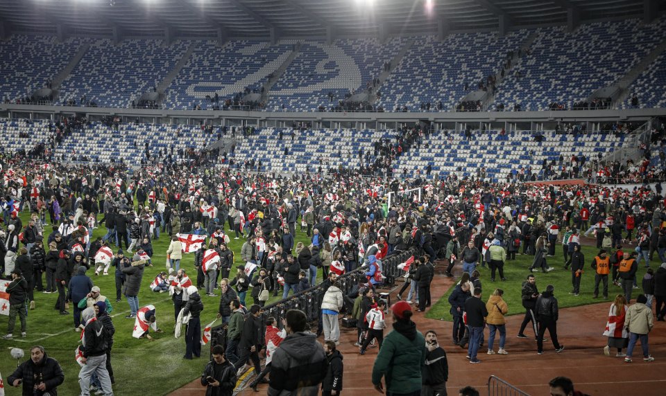 Радостта в Грузия след историческото първо класиране на европейско първенство1