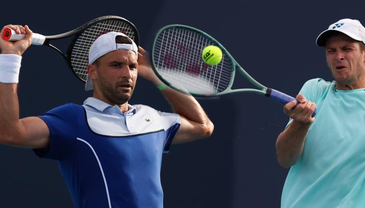 Димитров Хуркач - За чек от $185 000: След 3:6 в първия сет Григор надви драматично Хуркач в Маями