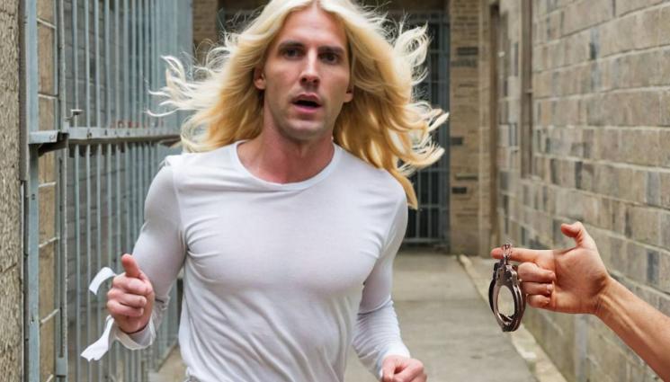 бягство затвор - ИЗНИЗА СЕ ПО ТЕРЛИЦИ! Затворник духна от панделата, дегизиран като жена (СНИМКА)