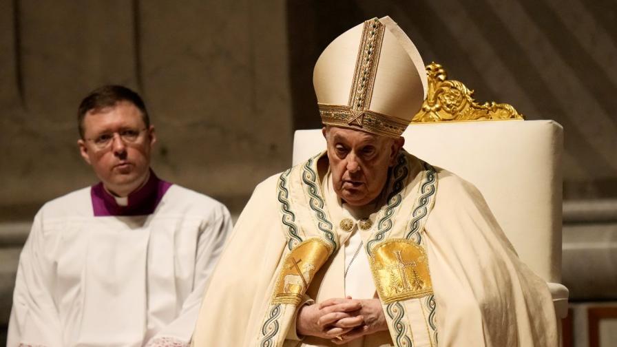 Папа Франциск оглави Пасхалното богослужение тази вечер