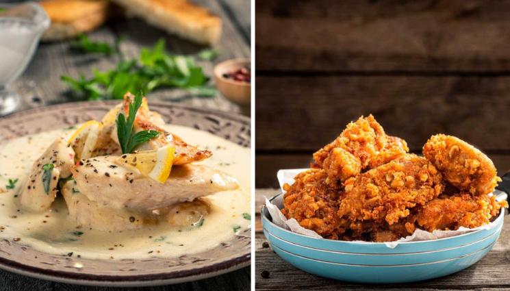 рецепти - Гответе с matekitchen.com: Хрупкаво пиле с марината от водка, Фрикасе или яхния с гъби (ВИДЕО)