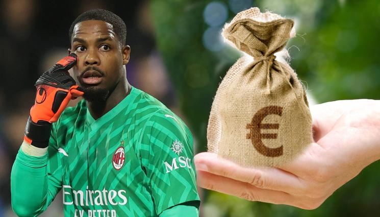 Майк Менян Милан вратар - Поскъпна му ръкавицата: Френският вратар на Милан Менян се мръщи вече на 8700 евро на ден