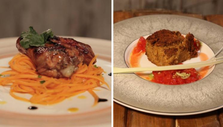 рецепти - МОРКОВИТЕ НА УТИ: Бърза Торта с качамак, бобен кейк с гъби, карамелени крилца върху оранжева салата или лесни пилешки кюфтенца