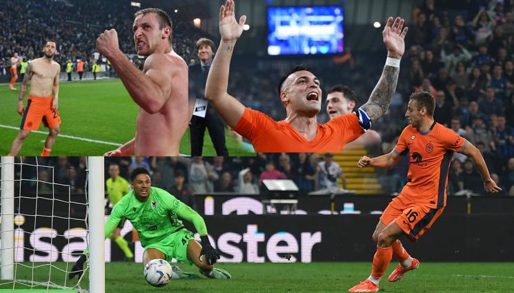 Фратези гол Интер Удинезе - Слагат шампанското да се студи: Интер все по-близо до 20-то скудето и втора шампионска звезда